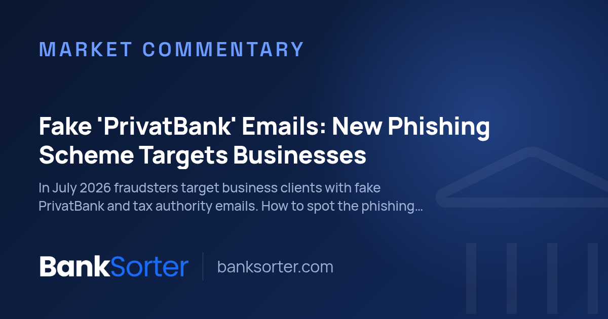 Fake 'PrivatBank' Emails: New Phishing Scheme Targets Businesses