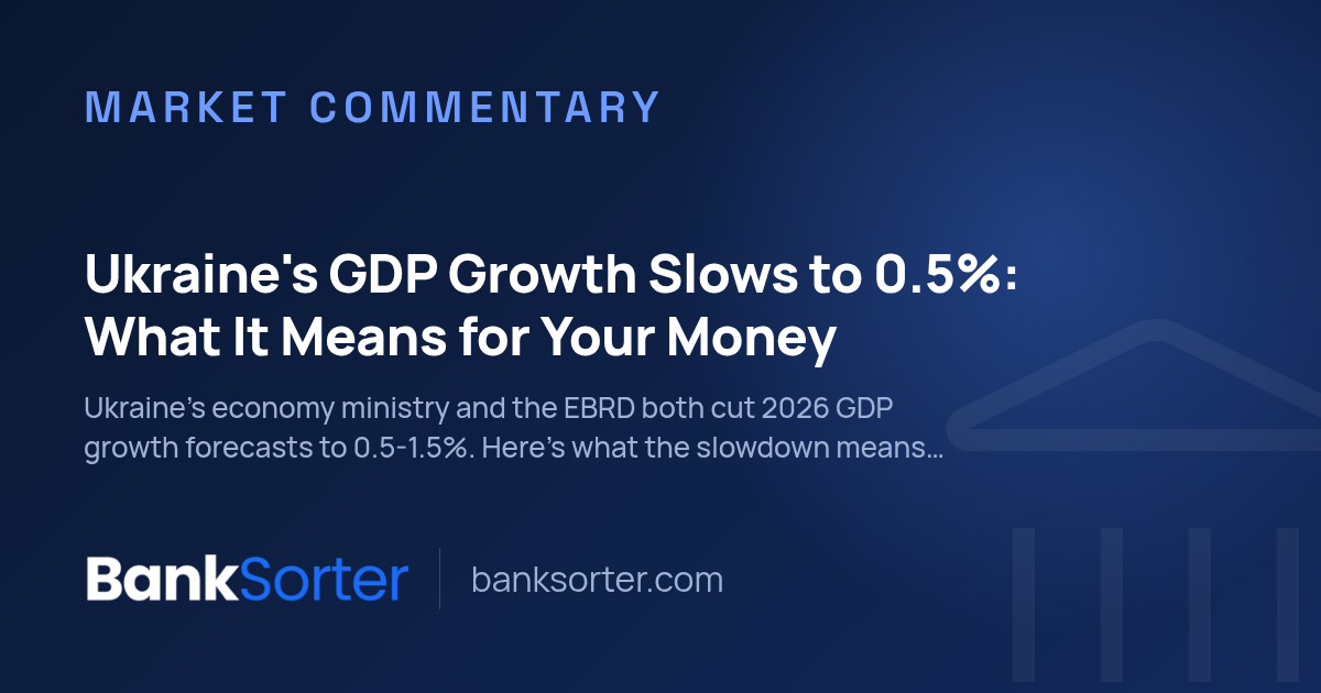 Ukraine's GDP Growth Slows to 0.5%: What It Means for Your Money